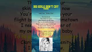 Fergie  Big Girls Dont Cry Lyrics shorts [upl. by Nileak971]