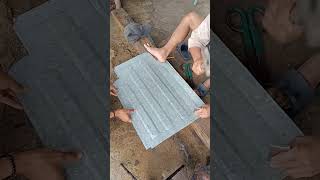 How to bend galvanized steel sheet tapalodo for Isuzu weldingtecnhic fabrication bender [upl. by Ydde883]