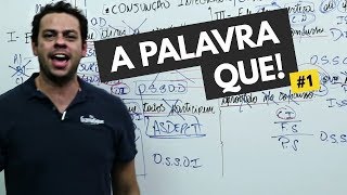 A PALAVRA QUE EM CONCURSOS PÚBLICOS  AULA9  Sintaxe com Pedro Lima [upl. by Aretse]