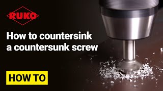 How to countersink a countersunk screw [upl. by Sharpe]