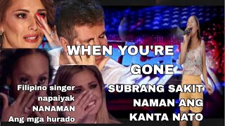 Filipina Participants Makes The Jurys Cry  when youre gone  americas got talent [upl. by Carbrey]