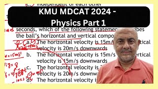 KMU MDCAT 2024  Physics Part 1  Solution Discussion and Analysis [upl. by Lucila]