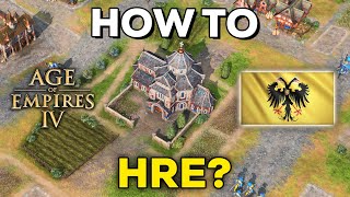 How to Castle Rush with HRE in Season 6 AOE4 [upl. by Bette-Ann]