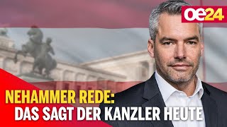 Nehammer Rede Das sagt der Kanzler heute [upl. by Reuben]