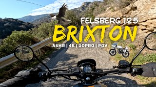 Brixton Felsberg 125  ASMR  4K  Pure Sound  GoPro  POV  Aigles sur la route [upl. by Fabrianna979]