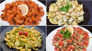 4 Recettes Salades Marocaine Facile Rapide à la Poêle 👌🔝 Healthy Vegetarian Recipes ASMR [upl. by Burbank378]