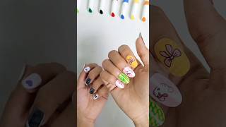 DIY fake nailspaper nails satisfying diy craft shorts youtubeshorts love nails [upl. by Gower]