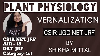 VERNALIZATION  PLANT PHYSIOLOGY CSIRNET JRF LIFESCIENCE [upl. by Horst925]