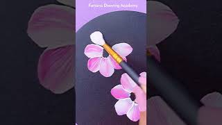 Easy Acrylic Painting for Beginners  How to paint Flowers  Painting Tutorials Satisfying [upl. by Keeley]