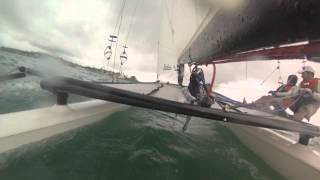 extreme hobie cat 16 sailing gopro [upl. by Ytsanyd594]