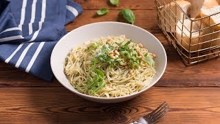 Snel recept capellini met zelfgemaakte pesto [upl. by Benia]