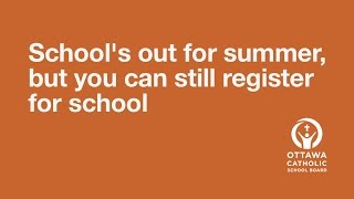 Visit the OCSB Summer Registration Centre [upl. by Moll]