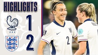 France 12 England  Lionesses Claim Vital Three Points In SaintÉtienne  Highlights [upl. by Holt]