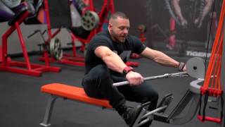 How to do a Wide Grip Seated Cable Low Row for a WIDE BACK  Tiger Fitness [upl. by Hooker]