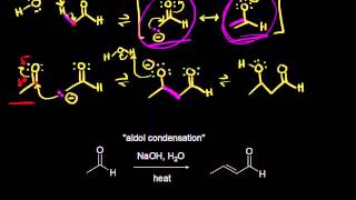 Aldol condensation  Alpha Carbon Chemistry  Organic chemistry  Khan Academy [upl. by Napra]