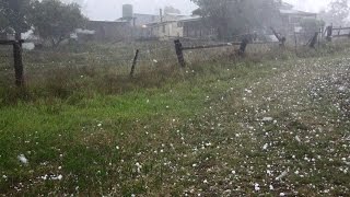 Giant hail Queensland Supercell 3rd December 2016 [upl. by Melc]