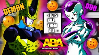 Frieza And Cell DUO TERRORIZE ABA RANKED   Anime Battle Arena [upl. by Eigram]