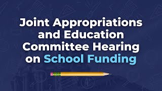 Appropriations and Education Committee Joint Public Hearing on School Funding  October 6 2023 [upl. by Tennos]