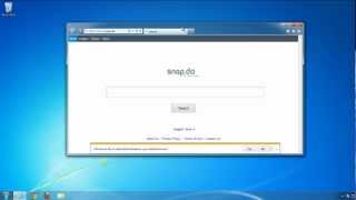 How to uninstall remove SnapDo Toolbar search homepage [upl. by Hedley]