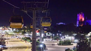 Disney Skyliner 2023 Night Ride to Caribbean Beach amp Hollywood Studios in 8K  Walt Disney World [upl. by Ceil354]