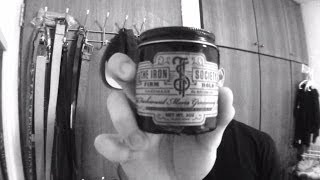 Iron Society Firm Hold Pomade Review amp Styling [upl. by Natsyrt]