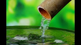 RELAXING BAMBOO WATER FOUNTAIN SOUNDS  Black Screen Water Sounds Relax Sleep [upl. by Samale]