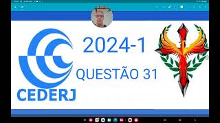 CEDERJ 20241 questão 31 As constantes reais a e b são tais que o resto da divisão do polinômio [upl. by Server]