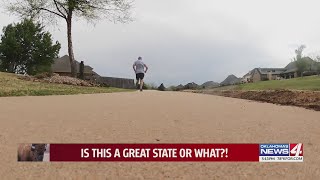 Runner with one lung returning to Oklahoma City Memorial Marathon [upl. by Alben535]