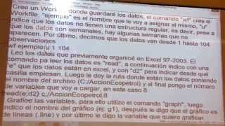 Clase1 Parte1 Modelos ARIMA en Eviews [upl. by Adnahs]