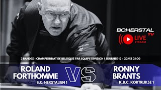 INTM  BC HERSTALIEN 1 Vs BC KORTRIJKSE 1  FORTHOMME Roland Vs BRANTS Ronny [upl. by Anitreb]