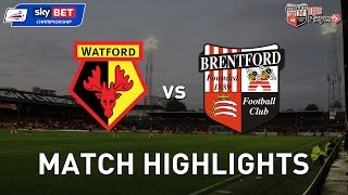 Watford 21 Brentford  YouTube Highlights [upl. by Keyek]