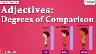 Adjectives Degrees of Comparison  English Grammar  iken  ikenedu  ikenApp [upl. by Guerin]