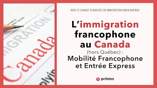 🇨🇦 Limmigration francophone au Canada hors Québec [upl. by Cacka]