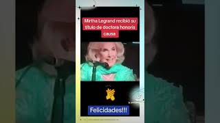 Mirtha Legrand fue homenajeada con título de Doctora honoris causa de la UBA tv video fy pti [upl. by Nuhsar373]