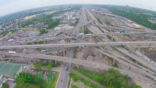 Échangeur Turcot Interchange  Drone  Nov 17 2018 [upl. by Ahsinev640]