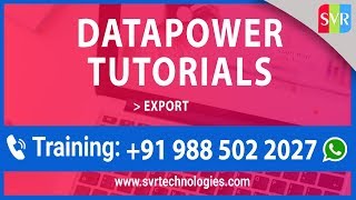 Datapower Tutorials  Export  Datapower Training [upl. by Zachar]