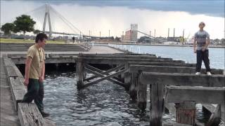 Sydney parkour pyrmont pier jump [upl. by Eustasius]