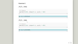 Weibull Probability Distribution  Worked Example with R [upl. by Arinayed526]