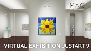 JustArt 9 Virtual GroupCollective Exhibition  Virtual Art Gallery Online [upl. by Alien]