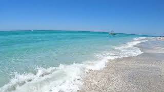 Walking tour of Little Gasparilla Island beach clear water [upl. by Rephotsirhc]