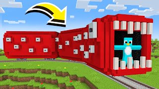 How to Build A Working Train Eater Worm in Minecraft [upl. by Olney]