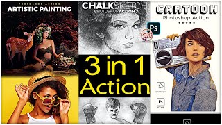 Super 3 in 1 Photoshop Action Bundle  DG Photoshop Action [upl. by Singer]