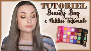 ♡ NEUTRAL amp COLORFUL MAKEUP  BEAUTY BAY x nikkietutorials [upl. by Waylan]