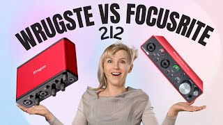 Wrugste 2I2 VS Focusrite SCARLETT 2I2 USB audio interface  Who sounds better [upl. by Clite935]