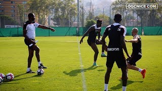 Les images de la reprise de Mario Balotelli avec le groupe niçois [upl. by Ahseela553]