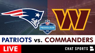 Patriots vs Commanders Live Streaming Scoreboard Free PlayByPlay Highlights  NFL Preseason [upl. by Line]