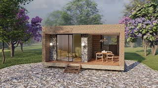 Tiny Living Innovative 300 SQFT Small House Design 4x7 M  13x22 Ft [upl. by Cornie180]