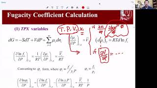 Fall 2020 Thermodynamics Lecture 16 Fugacity Calculation Examples [upl. by Nydroj454]