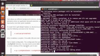 Install light weight Taskbar in UbuntuLinux Mint [upl. by Ginsberg]