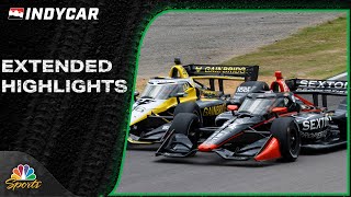 IndyCar Series EXTENDED HIGHLIGHTS Indy Grand Prix at Barber  42824  Motorsports on NBC [upl. by Asilanom]